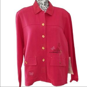 Abbie & Friends Pink Jacket with Butterflies